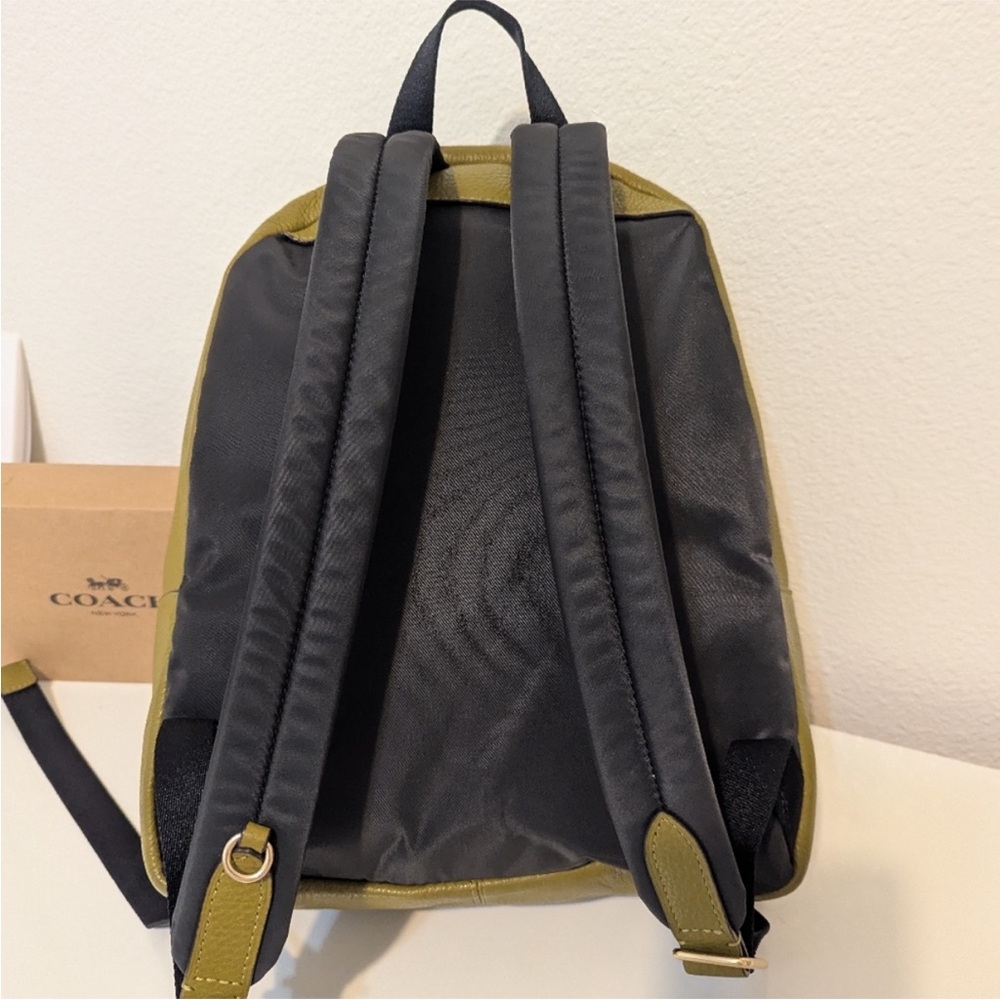 Coach Charlie Olive Green Backpack - Picture 6 of 9